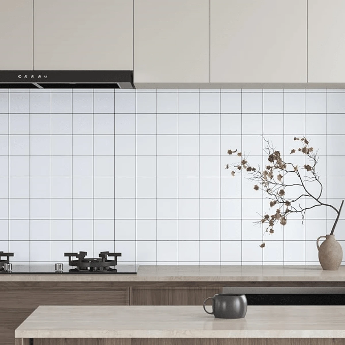 1 Cuộn Giấy Dán Tường Bóng Họa Tiết Ca Rô 1m/3m/5m, Miếng Dán Tường Chống Dầu Có Thể Tháo Rời Và Sử Dụng Ngay, Giấy Dán Tường Trang Trí Tường Bếp, Tủ Ăn, Tủ Sách, Bề Mặt Làm Việc, 15.74X397.4INCH, Trang Trí Phòng, Trang Trí Nhà, Trang Trí Phòng Tắm, Trang Trí Phòng Ngủ, Đồ Trang Trí Phòng, Trang Trí Phòng Khách, Trang Trí Nhà, Trang Trí Nhà, Trang Trí Nhà, Giấy Dán Tường Phòng Khách - Đen và trắng - Xem 1