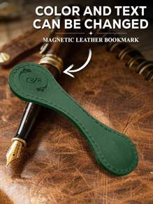 Custom Name And Design - Personalized Custom Leather Magnetic Bookmark - Perfect Reader Gift For Book Lovers, Anniversary Gift For Him Or Her Gifts Birthday Graduation - As Shown - View 5