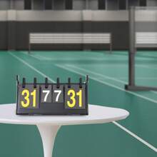 4-Digit Portable Flip Scoreboard, Multi-Function Scoreboard Scoreboard, - Black - View 5