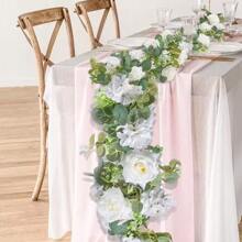 1/2 szt. Sztuczny kwiat winorośli Eukaliptus Róża Kwiaty winorośli Gypsophila Kwiatowa zieleń girlanda Romantyczna dekoracja domu na ślub, wystrój pokoju, wystrój domu, wystrój kuchni, wystrój ślubu, dekoracja stołu, elementy centralne, wystrój biura, wystrój ogrodu, wystrój zewnętrzny