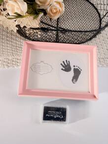 2 pezzi Accessori fotografici per neonati, cornice per impronte di mani e piedi del bambino, annuncio di informazioni sulla nascita in ospedale, articoli commemorativi della crescita del bambino, regali per festa di nascità e Pasqua, per bambine/bambini - Multicolore - Visualizzare 11