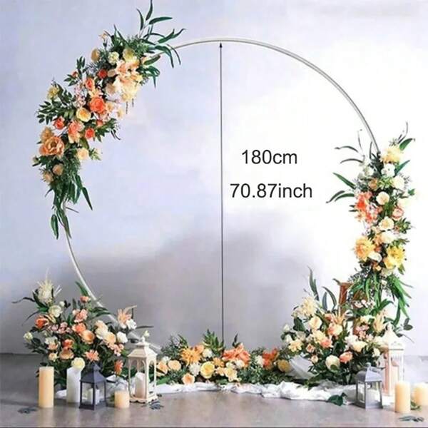 1pc Round Balloon Arch , Plastic DIY Wreath Frame Holder ,Balloon Stand Circle Base ,Birthday Party Wedding Decoration(Not Include Bracket)