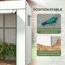 Outsunny Agricultural Greenhouses - 白色 - 查看 7