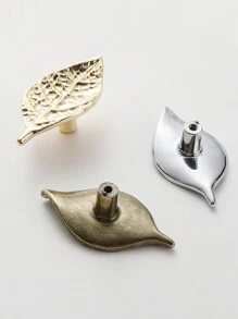 1 st Vintage Golden Leaf kastgrepen, enkel gat Scandinavische stijl meubelgrepen, decoratieve metalen ladeknoppen handgrepen voor keukenkast kast garderobekast deur accessoires hardware