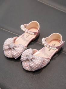 Bailarinas con pedrería para niñas, zapatos de moda lindos