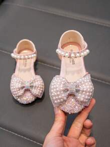 Bailarinas con pedrería para niñas, zapatos de moda lindos
