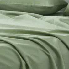 3/4 Piece Home Bed Sheet Set, Soft, Comfortable And Breathable Bedding Set, Hotel Luxury Home Summer Bedding Sheets Twin, 1 Or 2 Pillowcases, 1 Flat Sheet And 1 Fitted Sheet,Room Decor, Ideal Gift. - Green - View 8