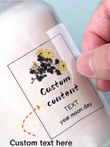 24-960 piezas de pegatinas transparentes, personaliza tus propios diseños, pegatinas personalizadas para bodas, cumpleaños, vacaciones