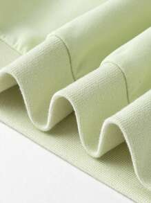 mini bala 女孩长袖运动衫，可爱柔软的春季上衣 - 豆沙綠 - 查看 8