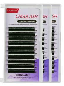 CHUULASH 8D W 形睫毛，超柔软混合款式，飘逸效果，专业睫毛艺术家使用，10 排/包 - D - 查看 9