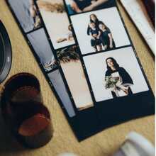 1pc/3pcs/6pcs Custom Photo Strip,Personalized Photo Booth Strip, Movie Strip, Custom Photo Booth Prints, Personalize Photo Booth Prints, Wedding Photo Booth Cards, Photo Booth Strip Frame, Small Gift Save The Date,Valentine's Day Gift, Couple Photos,Valentine's Day Gift, Gift For Friends, Home Decor, Decoration, Personalized Gift, Thanksgiving Gift, New Year Gift, Party Decor,Wedding Decor - Long Black 3 Photos - View 4