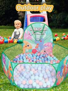 1pc Children's Fabric Ball Pit, Large Capacity Foldable Portable One-Click Storage, Indoor Fun Interactive Playhouse Tent Toy For Toddlers, Boys & Girls, Halloween, Thanksgiving, Birthday Gift, Daycare, Christmas Party (Balls Not Included)