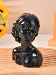 Girl Resin Sculpture Desktop Orenment Creative Crafts Gift Beautiful Girl Character Statue Home Decor Gifts Birthday Graduation - Multicolor - View 8