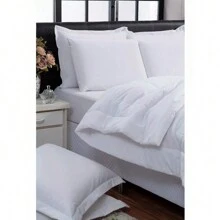 200 Thread Count Natural Cotton Queen Duvet Soft Touch - trắng - Xem 2