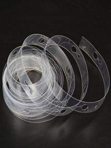 2 peças Corrente de Balão com Duplo Furo de 5m, Suporte de Balão de Látex para Decoração de Casamento, Aniversário, Cenário de Festa, Natal