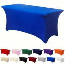 BRISCOES HOMEWARE 4/6/8ft Stretchy Tablecloth, Elastic Tablecloth Fit For Rectangular Tables, Washable Stretch Table Cover, Suitable For Party, Wedding, Banquet, Graduation Season Outdoor Event Hosting