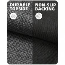 Runner Rug Non Slip Front Door Mat Indoor Rugs For Entryway, Washable Low-Profile Inside Door Mats, Entry Carpet Entry Rug Door Mat Outside Entrance - 灰色 - 查看 6