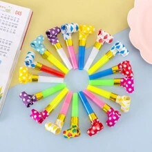 25 Pieces Party Blower, Color Noise Machine Party Blow Squawkers Fringe Noise Machine, Birthday Noise Machine Birthday Horn Party Whistle Toy Fun Creative Blow Roll Toy Party Performance Support Props