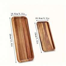 Acacia Wooden Tray, Breakfast Tray, Cake Tray, Bread Tray, Kitchen Tray, Tea Set Tray, Item Tray, Multi-Purpose Wooden Tray, Restaurant Service Tray, Suitable For Families, Restaurants, And Gatherings, Multifunctional Tray, Christmas Tray