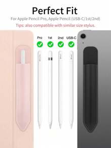 平板电脑笔袋手写笔保护套苹果笔套手机二代笔袋防丢超薄便携贴纸收纳笔袋 - 彩色 - 查看 5