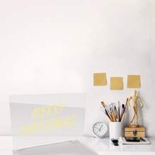 LED Acrylic Dry Erase Board With Light Note Board Dry Erase Board Kids Gifts UK - White - View 5
