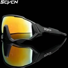 SCVCN Occhiali da ciclismo per bicicletta SCVCN, classici, per uomo e donna, adatti per mountain bike, bici da strada, attività all'aperto come sport, pesca, escursionismo, vacanze, campeggio