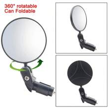 1 Pair Foldable Convex Bicycle Rearview Mirrors, Suitable For Mountain And Road Bikes, Cycling Accessories - Multicolor - View 2
