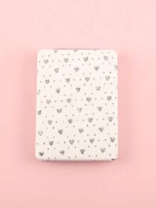 1 Stück weißer Glitzer Strass-Doppelspiegel, perfekt für Valentinstag, Hochzeit, Braut, Neuvermählte, Paar und Beauty-Liebhaber. Geeignet für Make-up, Hautpflege, Reisen, Büro, Partys und andere Anlässe. Leicht, tragbar, ideal um die Körperpflege zu verbessern und Eleganz in Ihren Alltag zu bringen.