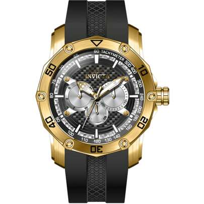 Invicta 45743 Men's Pro Diver Silver And Black Dial Strap Watch