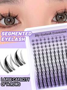 140 حبة هالل متموج من رموش الأرانب الطبيعية الزائفة للنساء، ناعم وكثيف القوام، مثالي للمبتدئات ، أطوال من 8-16 ملم