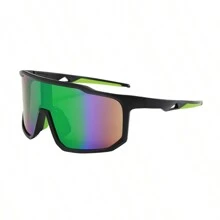 1pc Wrap Futuristic Cyberpunk Fashion Glasses For Outdoor Bicycle Riding, Running,Unisex - Multicolor - View 12