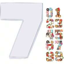 1 pieza Caja de pastel y caramelos de mosaico digital 0-9, bandeja contenedora de caramelos y chocolate, material de papel, sin necesidad de alimentación eléctrica - Cumpleaños, Día de San Valentín, Boda, Compromiso, Despedida de soltera, Año Nuevo y talla grande ocasiones