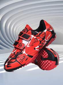 1 Pair Of Professional Youth Football Shoes Made Of PU Wear-Resistant, Broken Nail, And Anti Slip PU For Boys And Girls, Suitable For Daily Sports In All Seasons - Red - View 3