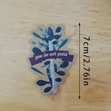 Throne Of Glass Aelin Fireheart Waterproof Sticker - Paper Decal For Laptops, Water Bottles, And Car Exterior Accessories,School Supplies,Back To School