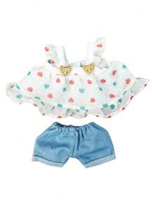 1 PC Fashion Baby Doll Clothes, Fit For 10-12 Inch Silicone Baby Reborn Dolls Handmade Baby Outfits, 6 Styles For Choose