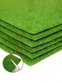1pc Plastic Flooring Grass Mats Artificial Grass Carpet Simulation Moss Lawn DIY Green Plant Micro Landscape Yard Garden Decor, School, Home & Office Supplies - Multicolor - View 1
