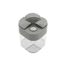 CNCEST 2 Piece Spice Jars Square Set 200ml Spice Container With Holes Plastic Spice Shaker 4 In 1 Spice Jars Transparent Spice Boxes For Salt, Pepper, Spices, Sugar - Grey - View 5