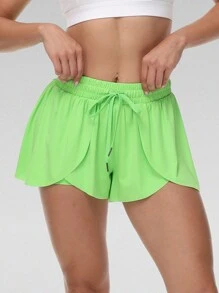 3pcs/Set  Flowy Athletic Shorts For Women Gym Yoga Workout Running Butterfly Tennis Sports Active Skort Skirt High Waisted With Pockets Spandex Sweat Pants Cute Lounge Clothes Summer Outfits - 藍色 - 查看 3