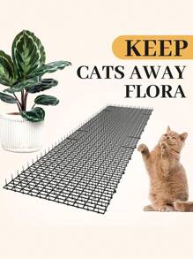 Home Anti Cat Sting Mat Net, Small Dog House Cat Repellent Mat, Square Garden Net Mat