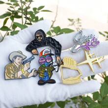 1/2/3/4/6PCS Golf Cap Clip Z Prostym Metalowym Nowym Pinem Z Kreskówki, Zabawna Dekoracyjna Pin, Odznaka Czapki Golfowej, Dekoracja Czapki Baseballowej, Kreatywne I Modne Litery, Prezent Dla Przyjaciela - Wielokolorowe - Zobacz 2