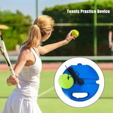 1pc Outdoor Tennis Trainer Tennis Practice Kit With Tennis Bounce Ball And Practice Ropes Highly Elastic Self-Learning Tennis Accessories For Women Men Beginner And Tennis Lovers, Improve Your Tennis Skills Anytime & Anywhere - Multicolor - View 8
