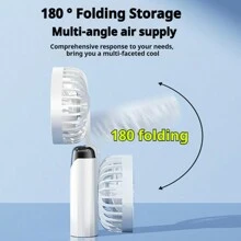 Quạt cầm tay Halter mới, Mini di động, Sạc qua USB, Thời gian chạy 7 giờ, Động cơ không chổi than êm ái, Siêu êm 30dB, 5 tốc độ gió, Thiết yếu cho gia đình, nhà bếp, phòng tắm, phòng ngủ, ban công, văn phòng, doanh nghiệp, cắm trại, trường học, thư viện, rạp chiếu phim, du lịch, ngoài trời, Nhiều màu sắc, Quà tặng hoàn hảo cho bé trai, bé gái, bạn trai, bạn gái, cặp đôi, chồng, vợ, Tốt nhất cho sinh nhật, ngày lễ tình nhân, lễ Phục sinh, kỳ nghỉ hè - Nhiều màu - Xem 5