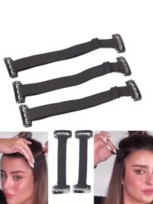 2pcs/Set Adjustable V-Line Face Lift Strap - Elastic Anti-Wrinkle Eye & Forehead Tightening Band, Invisible Headband Instantly Shapes Facial Contour