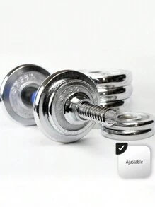 Kit De Mancuernas Pesas Barra Discos Ejercicio Gym 30kg - Negro - Ver 3