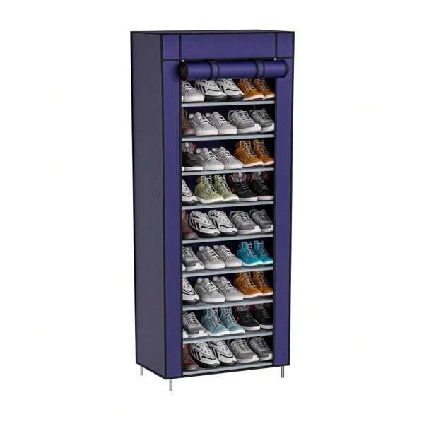 SAPATEIRA ORGANIZADOR DESMONTÁVEL COMPACTO 9 ANDARES AZUL