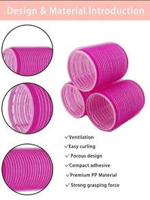 Conjunto de 18 peças de ferramentas para penteado em plástico ABS de cor sólida, adequadas para todos os tipos de cabelo, incluindo modeladores de cachos nos tamanhos pequeno, médio e grande. Conjunto essencial de acessórios para cabelo feminino, para todas as estações. Kit para penteados.