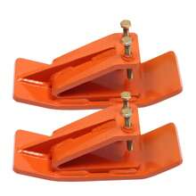 2pcs Ski Edge Protector, 11.02" Long Turf Tamer Skid Protector, 4" Width Tractor Bucket Protector, - Orange - View 10
