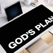 1 Tấm lót chuột GOD'S PLAN màu đen, cỡ lớn, phụ kiện bàn làm việc văn phòng, viền may chắc chắn, đế cao su chống trượt, kích thước 35.4x15.7 inch, thích hợp làm quà tặng cho bạn bè, phụ nữ, đồ dùng học tập, tấm lót chuột chơi game, phụ kiện bàn làm việc, đồ dùng văn phòng, tấm lót chuột cho bàn làm việc - Nhiều màu - Xem 3