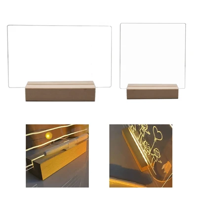 Acrylic Dry Erase LED Board With Light Note Board Dry Erase Board Kids Gifts New