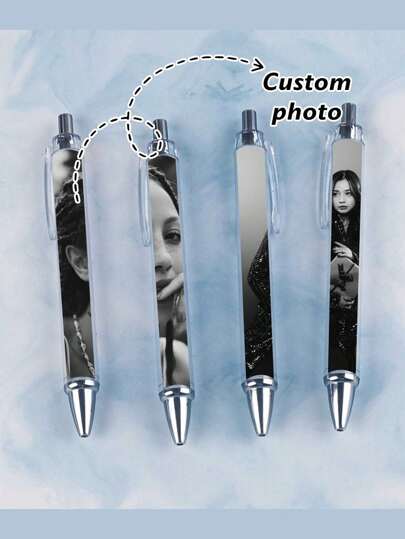 1PC/2PCS/5PCS Custom Ballpoint Pen Press Ballpoint Pen Design Simple Personalized Customization Support Custom Picture Special Custom Exclusive Ballpoint Pen For Family Friends Students Teachers Partners Good Small Gift Multi-Functional, Waterproof, Ornamental, Reusable Colorful, Vintage, Cute, Modern Hot Pink, Royal Blue, Green, Burgundy Red, University Students, Freshman, Sophomore, Underclassmen